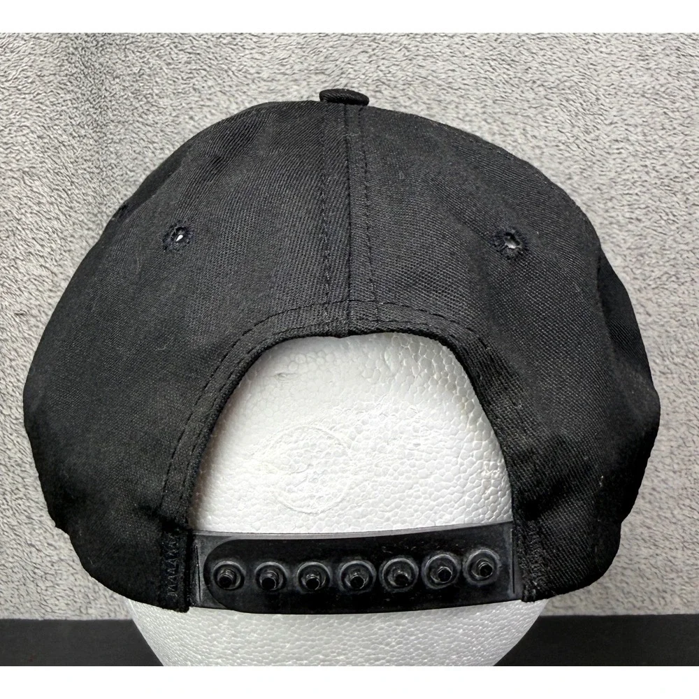 Graham Caps Hooters Snapback Hat Mens OSFA Black Orlando FL Vintage Made in USA